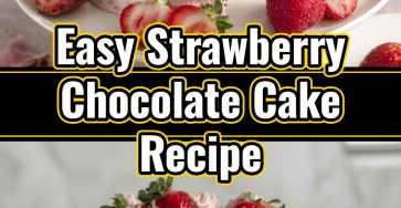 Classic Chocolate Strawberry Layer Cake with Rich Dark Frosting