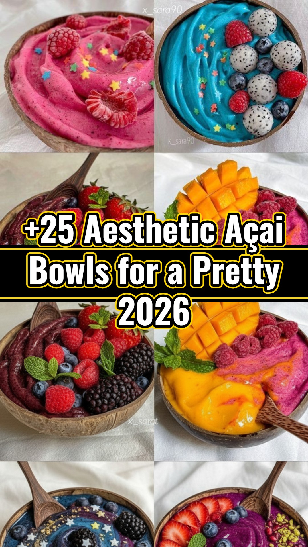 Cool Blue Açai Bowl Healthy Aesthetic Viral Breakfast