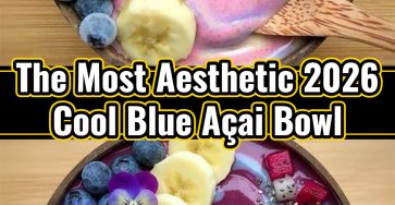 Cool Blue Aesthetic Açai Bowl: High Protein Breakfast for a Healthy Morning