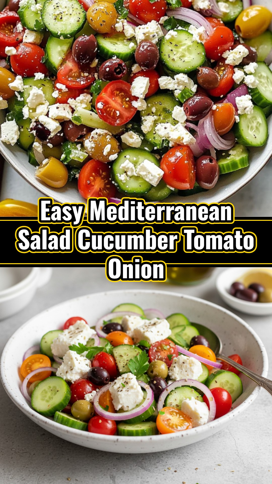 Farm Fresh Healthy Cucumber Tomato Onion Salad with Herbs