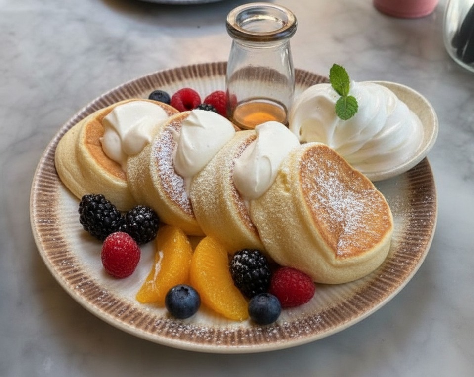 Fluffy Pancakes From Scratch Easy Pancakes Recipe serving