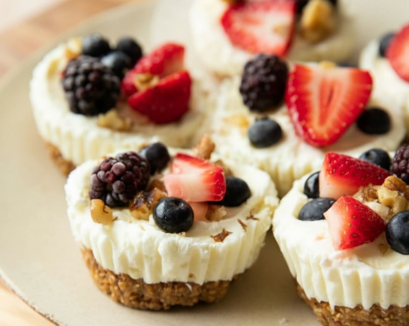 Frozen Yogurt Granola Cups Healthy Snacks To Make Ahead serving