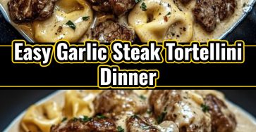 Garlic Steak Tortellini Skillet Dinner Quick Weeknight Steak Bites Pasta