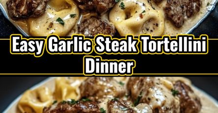 Garlic Steak Tortellini Skillet Dinner Quick Weeknight Steak Bites Pasta