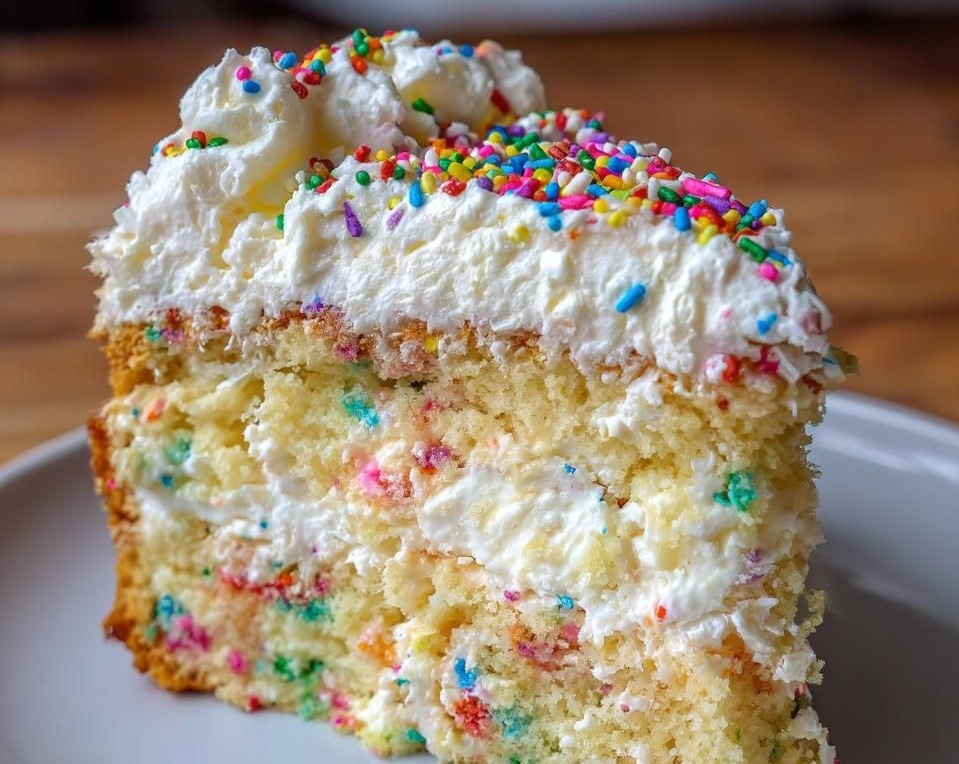 Grandma's Vintage Funfetti Cake Classic Old Fashioned Treat overview