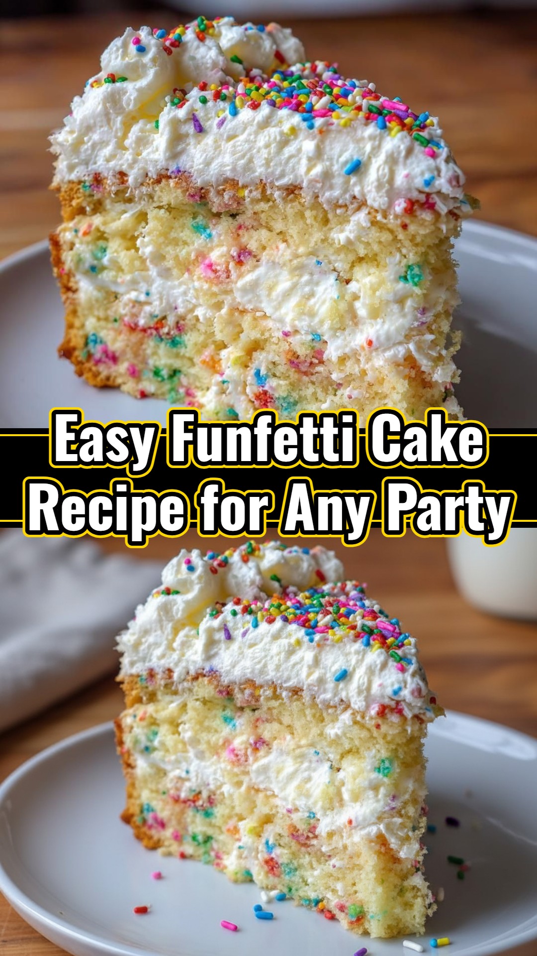 Grandma's Vintage Funfetti Cake Classic Old Fashioned Treat