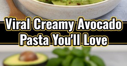 Healthy Green Creamy Avocado Spinach Pasta Meal