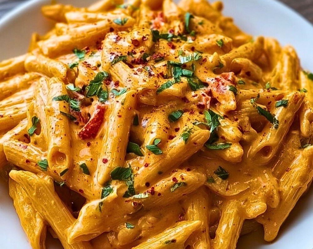Roasted Red Pepper Pasta Easy Homemade Wholesome Weeknight Meal overview