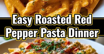 Roasted Red Pepper Pasta Easy Homemade Wholesome Weeknight Meal