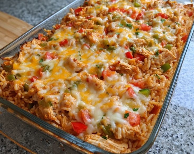 Savory Chicken Fajita Casserole Quick Easy Dinner Recipe overview