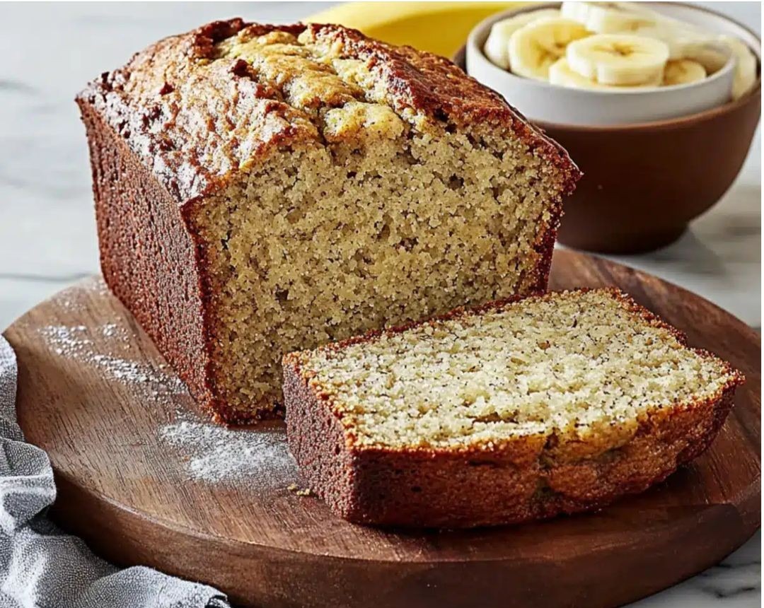 Homestyle Best Foolproof Moist Banana Bread with Ripe Bananas overview