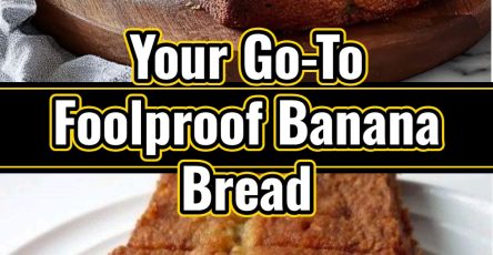 Homestyle Best Foolproof Moist Banana Bread with Ripe Bananas
