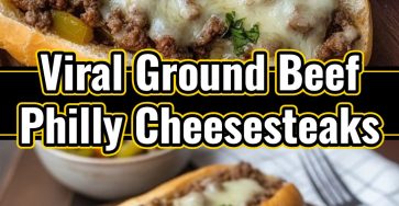 Hearty Ground Beef Philly Cheesesteaks