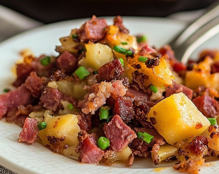 Small Town Crockpot Corned Beef Brisket and Cabbage Recipe serving