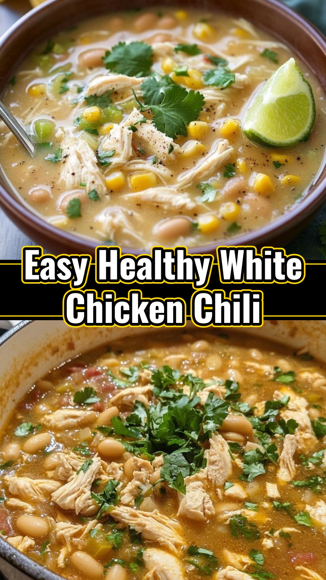 Small Town Healthy White Chicken Chili Recipe