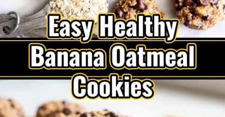 Healthy Banana Oatmeal Cookies Healthy Oatmeal Cookies Dessert
