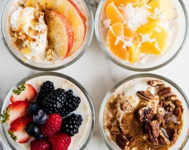 Small Town Overnight Oats 8 Flavored Ideas Toppings serving